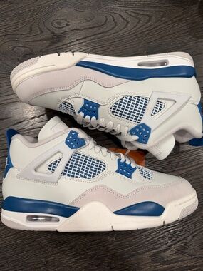 Nike Air Jordan 4 Retro 2024 Military Mid Blue Men's Retro Sneakers  size 8.5
